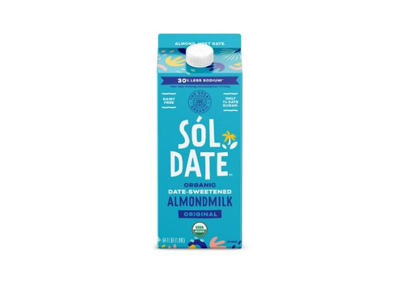 Almond Milk, Organic, Date Sweetened - 64 oz - BBDate 5/24/25 - SALE!