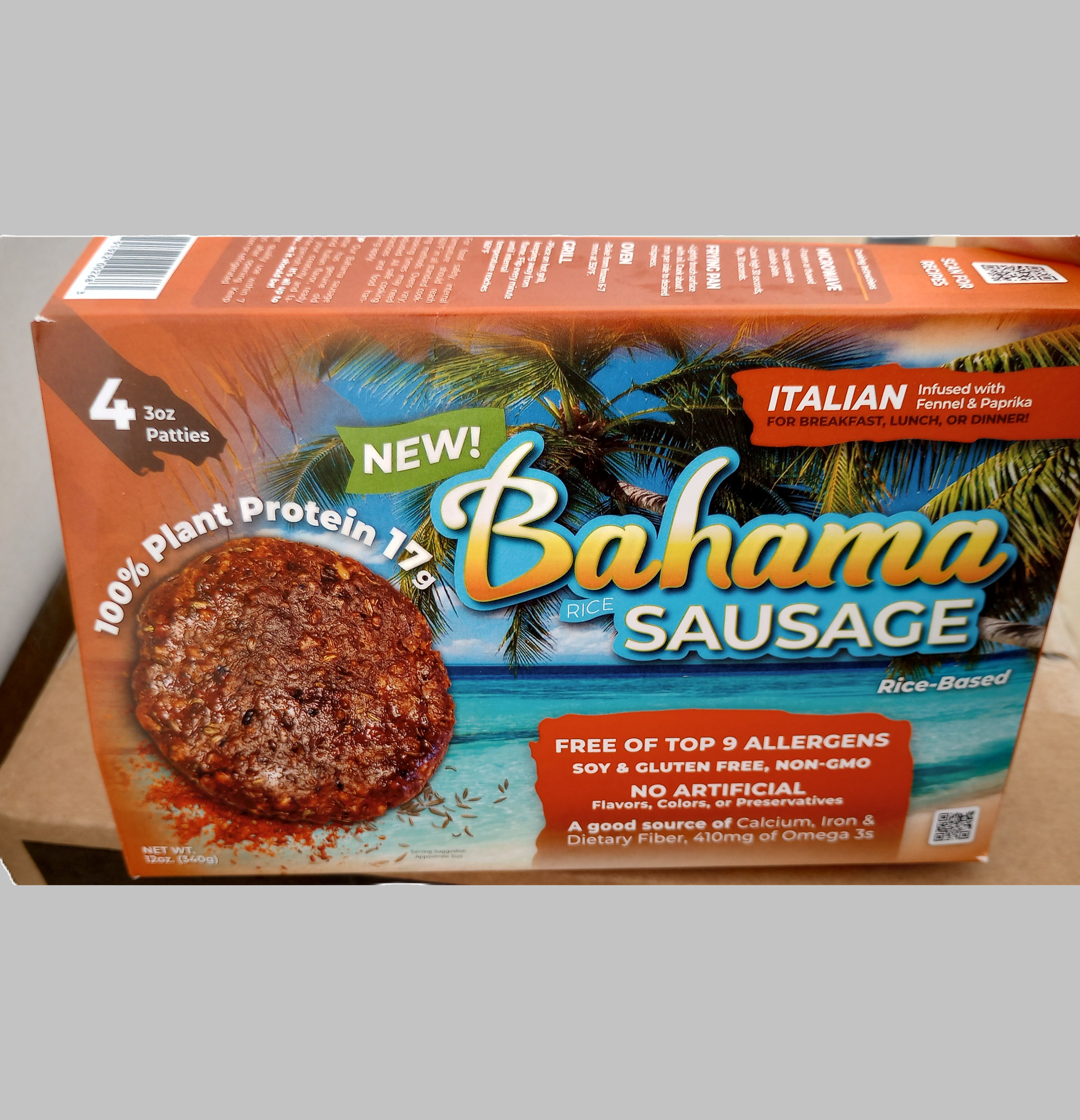 Plant Based Sausage Italian Style - 12 oz
