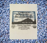 FROZEN - Maine Organic Wild Low Bush (small) Blueberries - 5 lb box