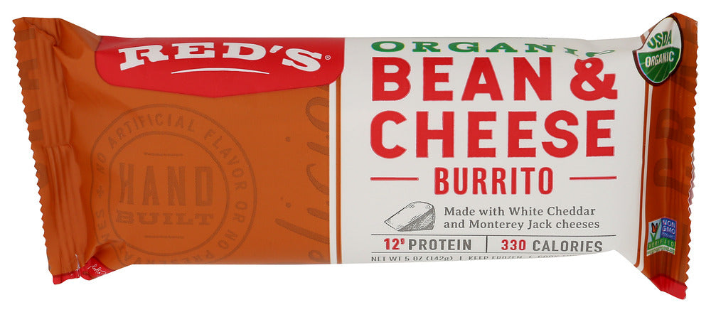 Red's Organic Bean and Cheese Burrito - Frozen - 5 oz - SALE!