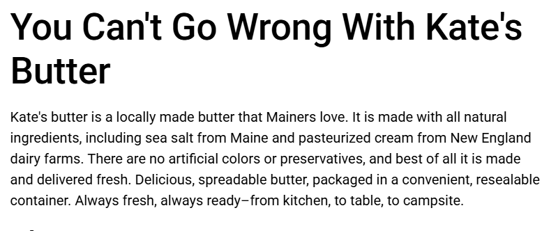 Butter, Salted - Kate's - Local - SALE!