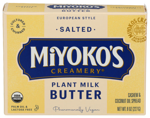 Organic European Plant Milk Butter, Salted - 8 oz - SALE!