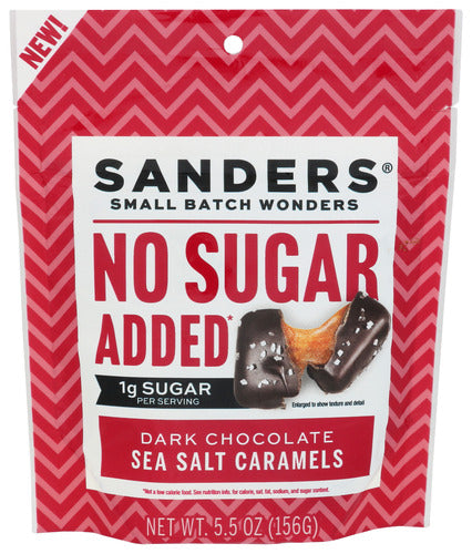 Caramels - Chocolate Sea Salt - Dairy free variety is Vegan - NEW No Sugar Added!