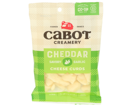 Cheddar Cheese CURDS - Savory Garlic - 5 oz