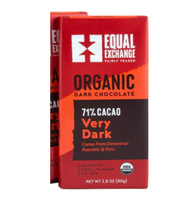 Dark Chocolate Bars 71% - Organic - Equal Exchange - 2.8 oz