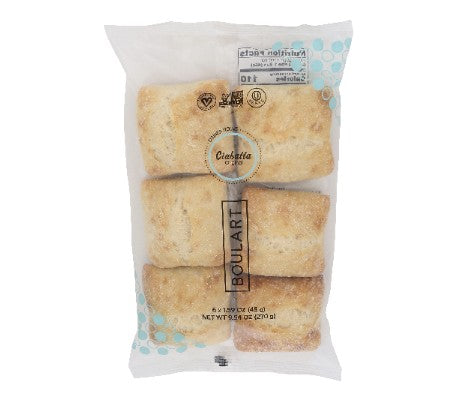 Ciabatta Rolls - 6 pk - Frozen - 1.60oz ea