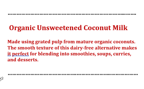 Coconut Milk - Organic - 13.5 oz