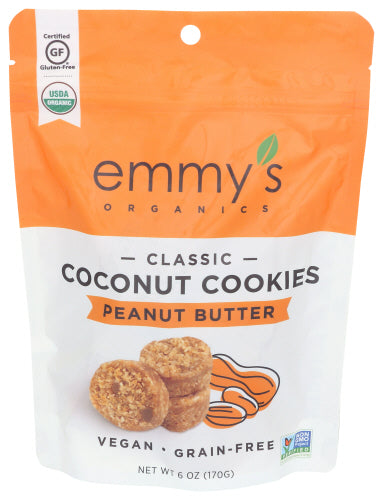 Peanut Butter Coconut Cookies, GF, Non GMO, Vegan - 6 oz