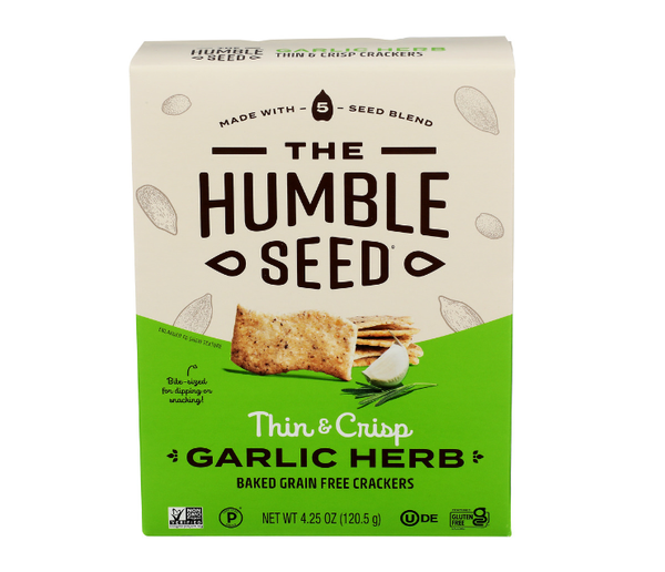 Crackers  - Garlic Herb - Humble Seed - GF - 4.25 oz