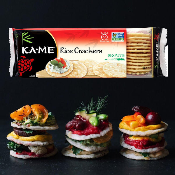 Rice Sesame Crackers, GF, Non-GMO - KAME - 3.5 oz.