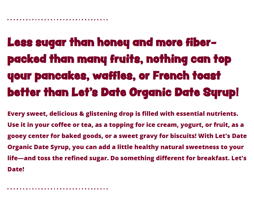 Date Syrup, Organic - 14.1 oz