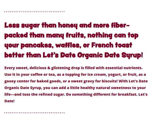 Date Syrup, Organic - 14.1 oz