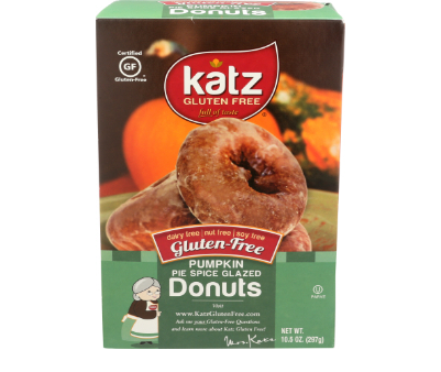 Donuts - Glazed Pumpkin Spice - GF - Katz - 10.50 oz - SALE!