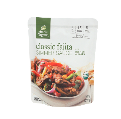 Classic Fajita Simmer Sauce, Organic - 8 oz.