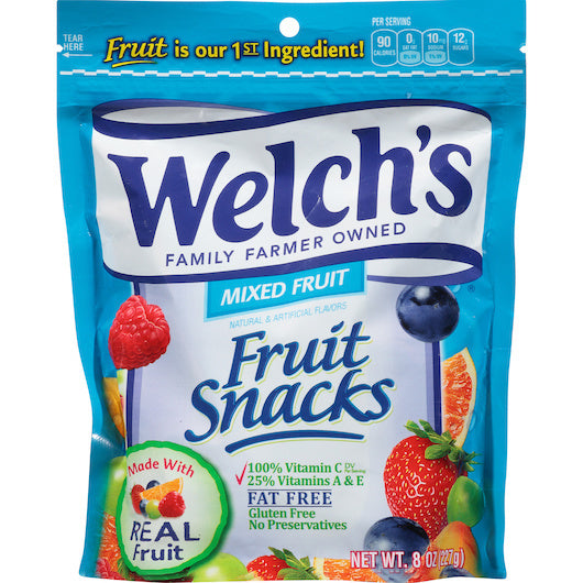 Welch's Mixed Fruit Snacks, Resealable Bag - 8 oz