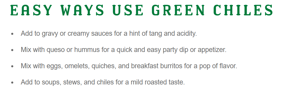 Mild Green Chiles, Diced, Organic - 4 oz