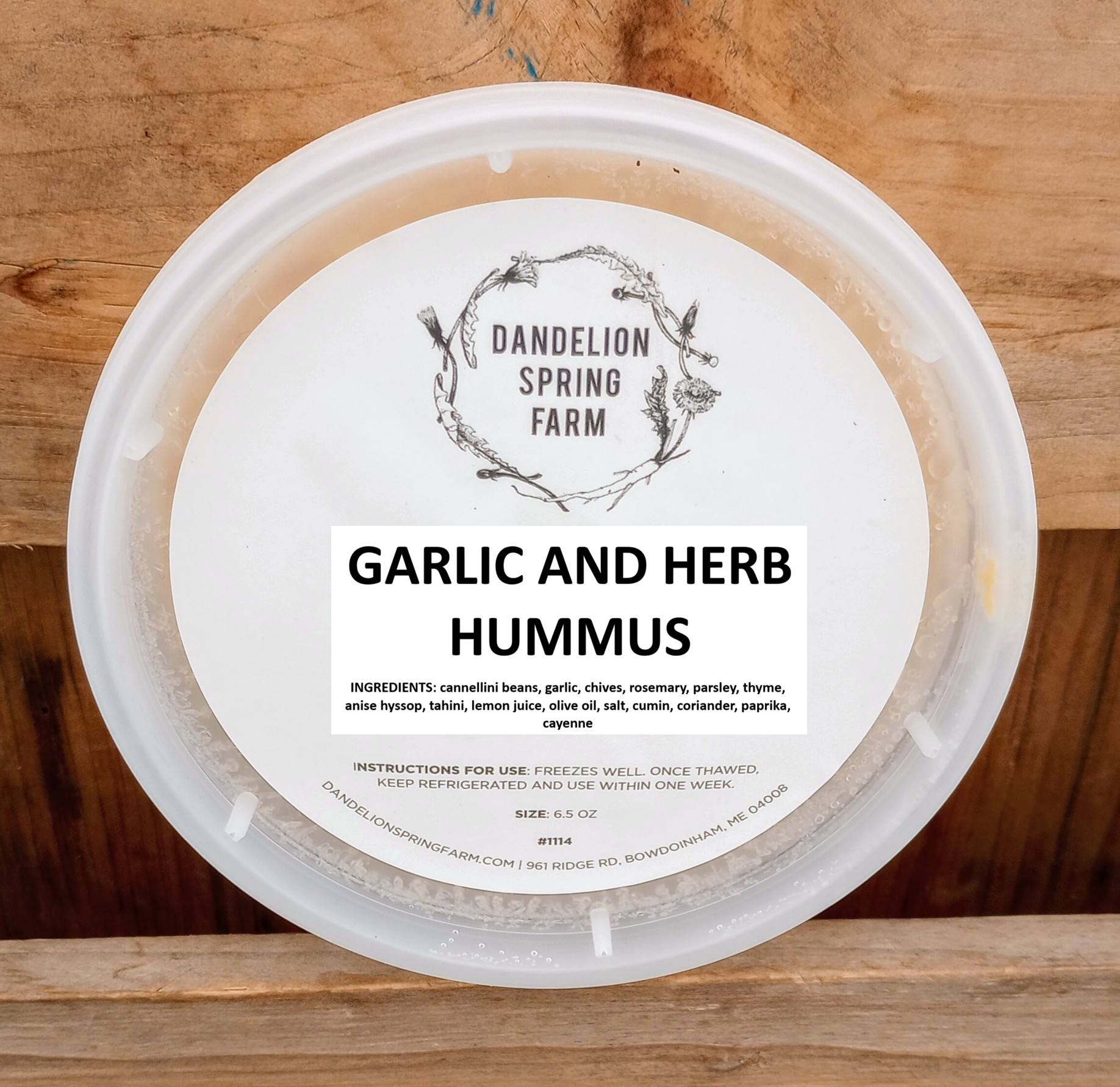 Local Hummus - Frozen - 6 oz - NEW FLAVORS - SALE!