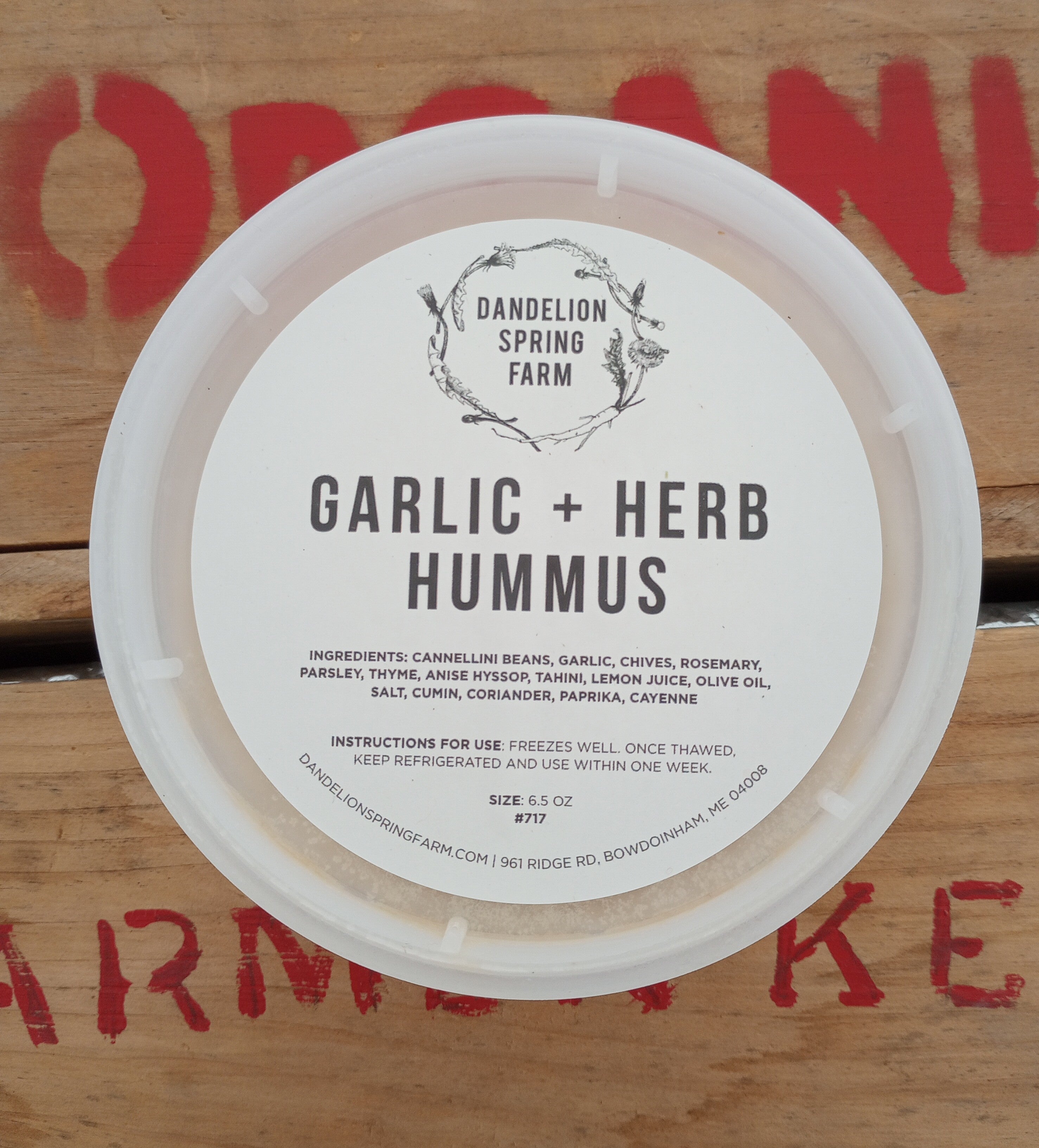 Local Hummus - Frozen - 6 oz - NEW FLAVORS - SALE!