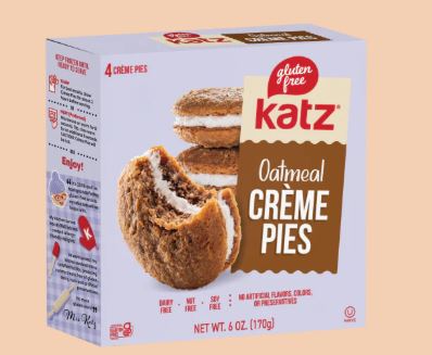 Katz -Oatmeal Cream Pies, Gluten Free - 4 pk