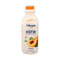Organic Kefir - Peach, Lowfat - Lifeway - 32 oz - SALE!