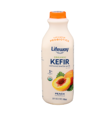 Organic Kefir - Peach, Lowfat - Lifeway - 32 oz - SALE!