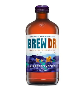 Kombucha - Blackberry Trails from Brew Dr. - 14 oz glass