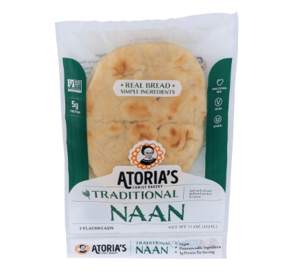 Traditional Naan Bread - Frozen - Makes great pizza - 2 pk - 11 oz