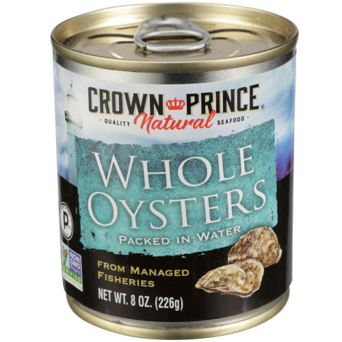 Whole Oysters - Canned in Water - 8 oz