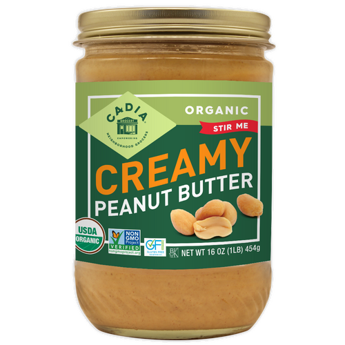 Peanut Butter - Creamy - Organic - Cadia - 16 oz