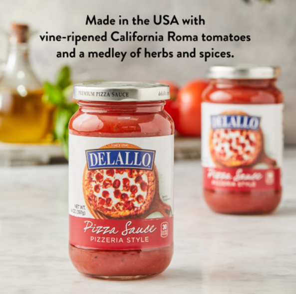 Pizza Sauce, Delallo Pizzeria Style - 14 oz