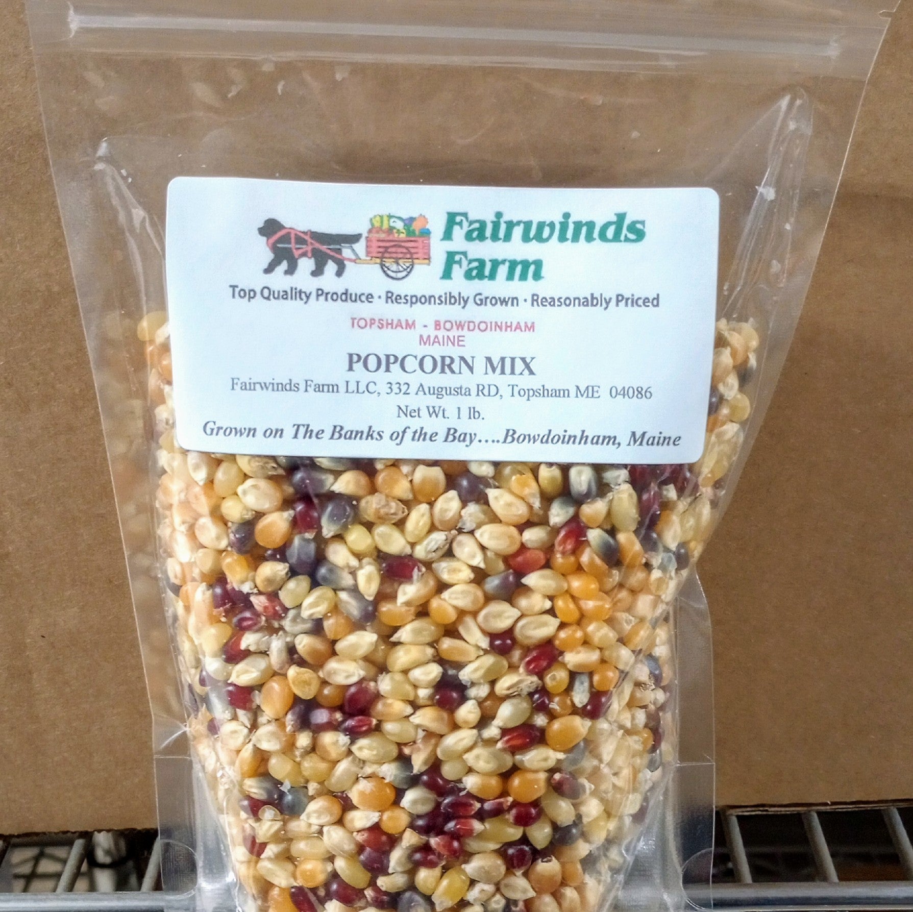Popcorn - Local - Reclosable Bag - 1 lb. - SALE!
