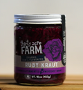 Ruby Sauerkraut - Organic - Local - 16 oz