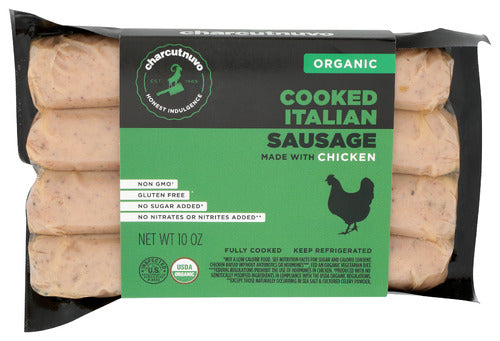 Charcutnuvo - Chicken Sausage Links - Italian - Organic - 10 oz - SALE!