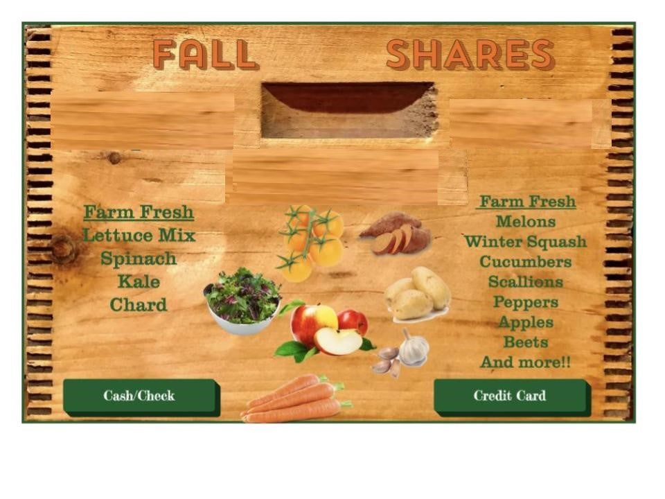 Fall Share 2026 - 8 Weeks - 8/31/26 - 10/23/26*