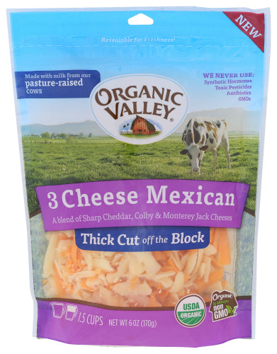 Shredded Cheese, Organic