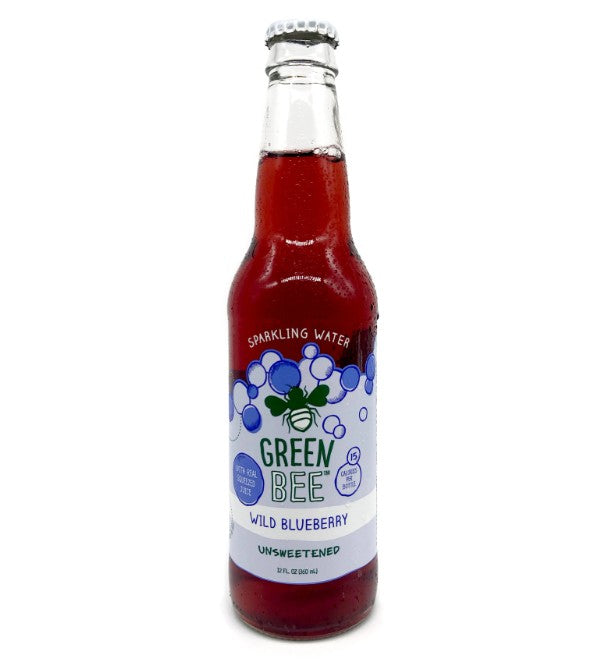 Sparkling Blueberry Water - Green Bee - Local - 4/12 oz