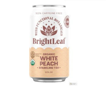 Organic Sparkling White Peach Tea - 12 oz