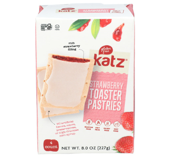 Katz -Strawberry Toaster Pastries, GF - 4 Pastries