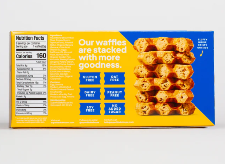 Waffles - Superb Bakehouse (formerly Lopaus Point) - GF - Frozen - 6 Ct