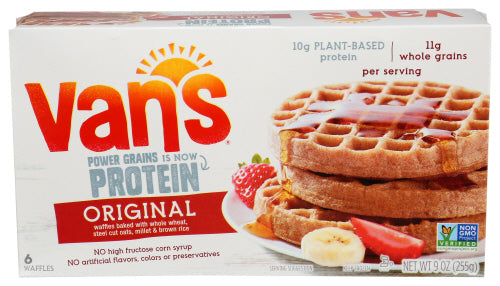 Waffles - Van's - Power Grains Protein - Frozen - 6 Ct