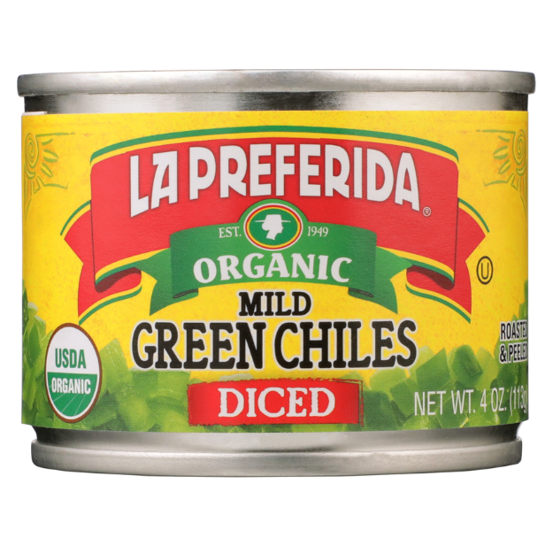 Mild Green Chiles, Diced, Organic - 4 oz