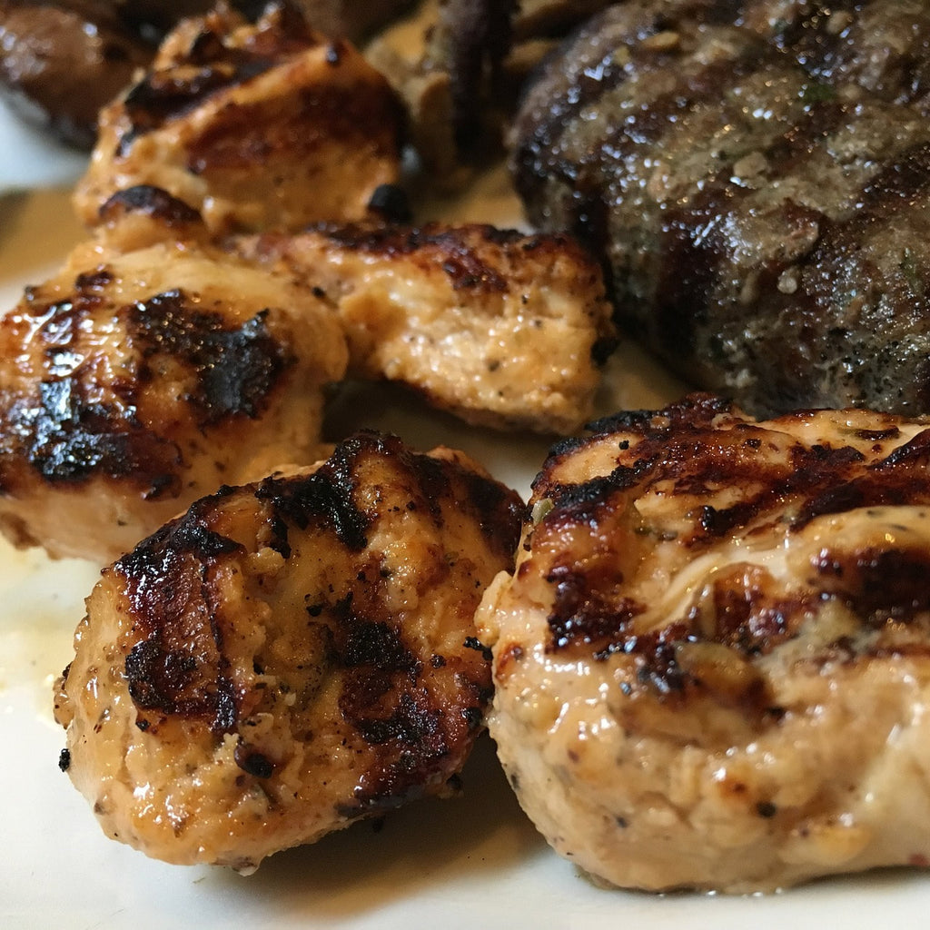 Chicken Boneless Thighs Organic, Local, Frozen - 4 Pk - Tide Mill